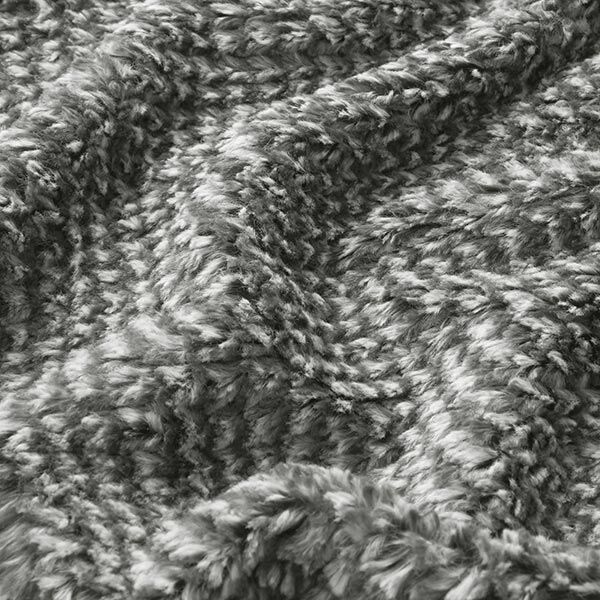 Kunstfell Grobstrick-Optik – grau, image number 2
