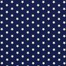 Baumwollpopeline mittellgroße Sterne – marineblau/weiss,  thumbnail number 1