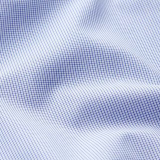 Hemdenstoff Minikaro – weiss/marineblau, 