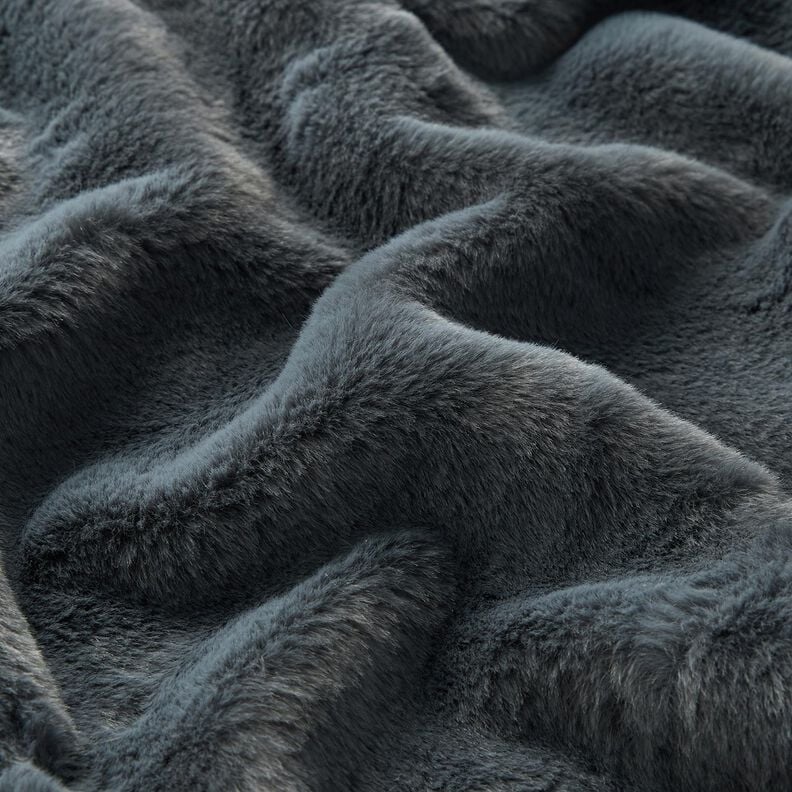 Kunstfell Uni – blaugrau, image number 2