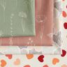 Dekostoff Halbpanama zarte Blumen – altrosa,  thumbnail number 5