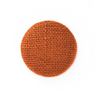 Bezogener Knopf, Leinen Medium 7 - orange, 