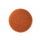 Bezogener Knopf, Leinen Medium 7 - orange,  thumbnail number 1