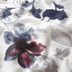Seiden-Viskose-Satin ornamentale Blumen – weiss,  thumbnail number 2
