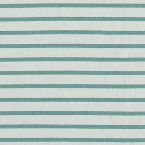 Baumwolljersey schmale & breite Streifen – hellmint/pfefferminz, 