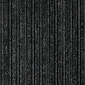 Cord mit Kunstfell-Abseite – schwarz, 