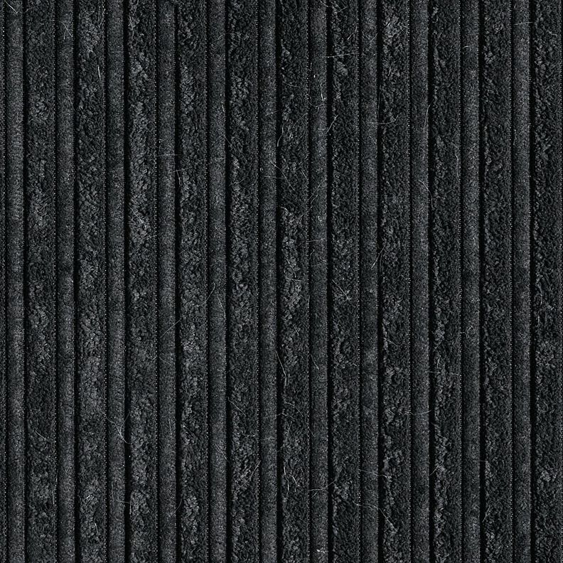 Cord mit Kunstfell-Abseite – schwarz, image number 1