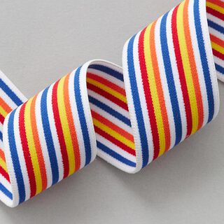 Gummiband [ 4 cm ] – weiss/rot, 