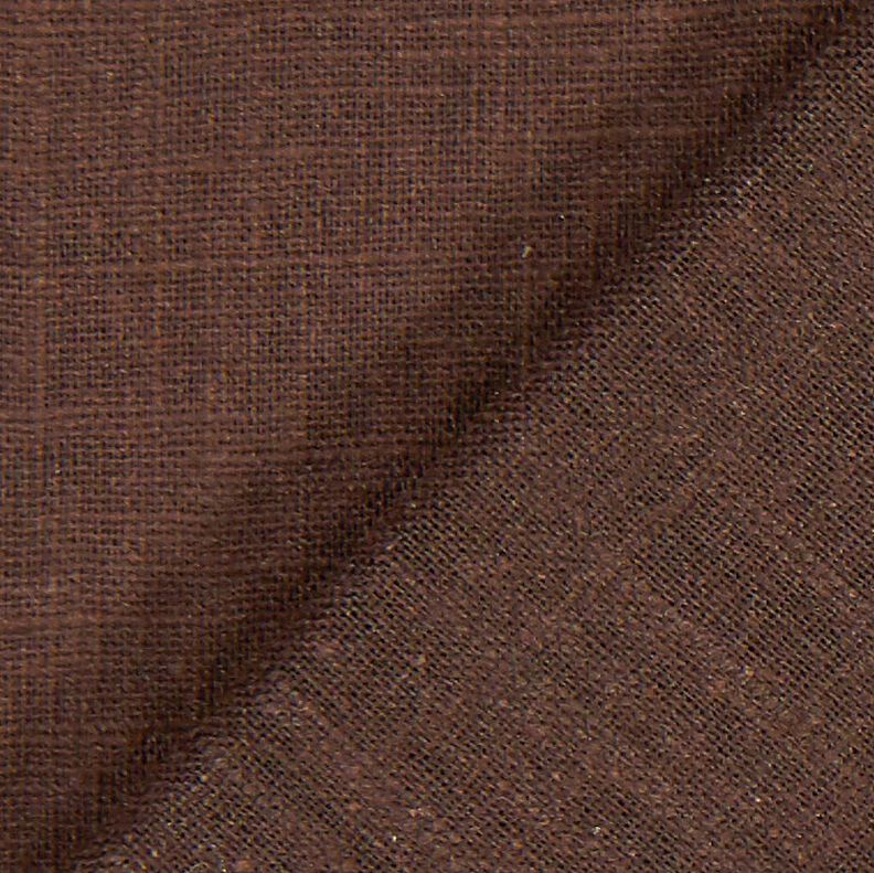 Leinenstoff Ramie-Mix medium – dunkelbraun,  image number 4