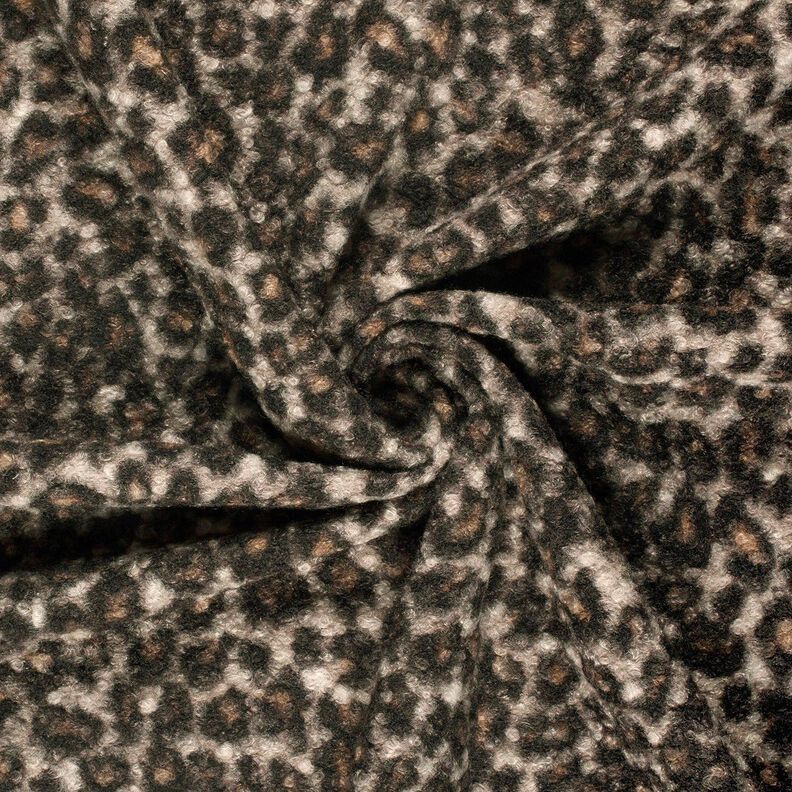 Strick-Bouclé Leo – schwarz/rehbraun,  image number 3