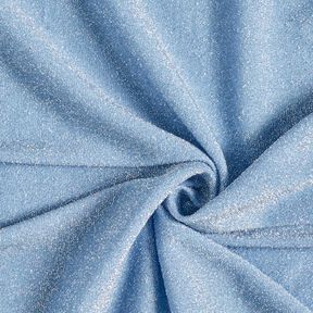 Jersey Stoff Lamettaglitzer Glamour – hellblau, 