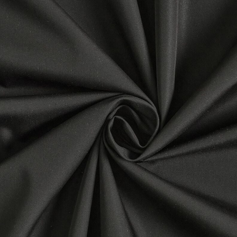 GOTS Baumwollpopeline | Tula &ndash; schwarz,  image number 1