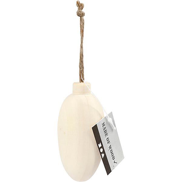 Holzanhänger Oval, 9 cm, image number 1