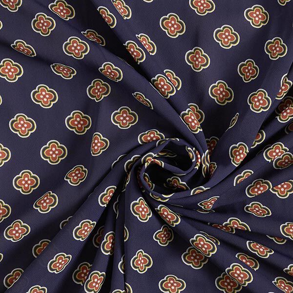 Chiffon Retroblumen – marineblau, image number 3