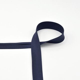 Baumwoll-Schrägband Popeline [20 mm] – nachtblau, 