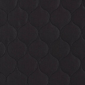 Steppstoff Kreismuster – schwarz, 