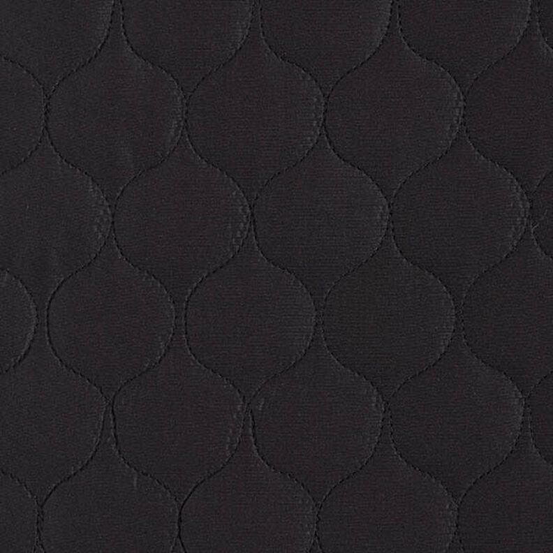 Steppstoff Kreismuster – schwarz,  image number 1