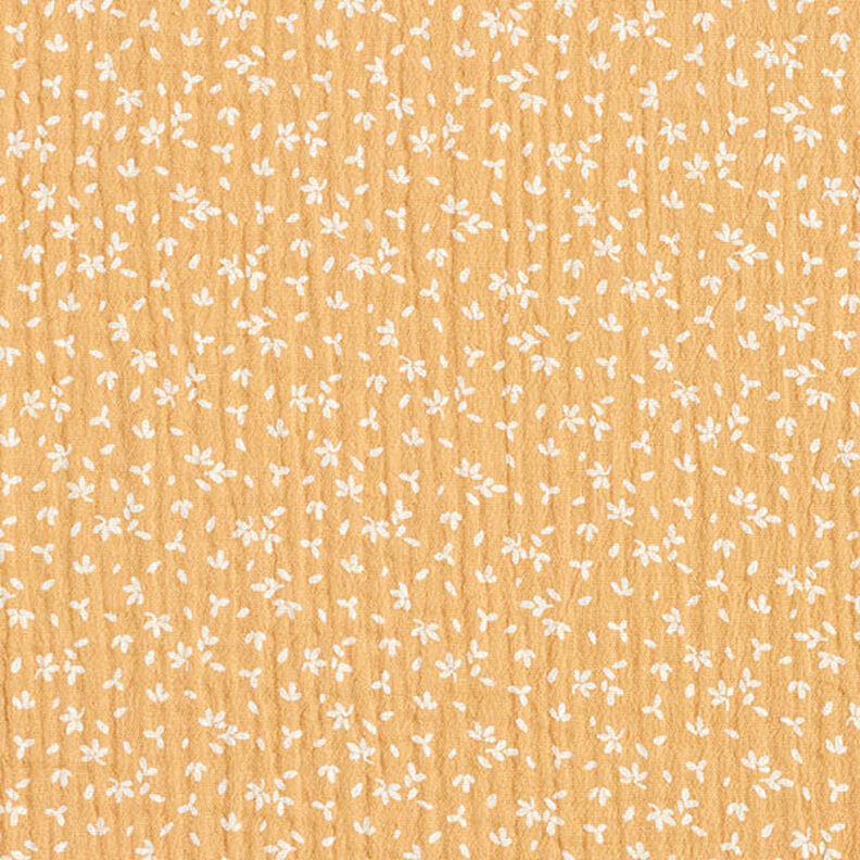 Musselin/ Doppel-Krinkel Gewebe Blütenblätter – altgold,  image number 1
