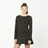 Romanit Jersey angeraut Wasserlinien – dunkelbraun/schwarz,  thumbnail number 6