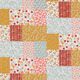 Baumwollstoff Cretonne Patchwork-Look – weiss/lachs,  thumbnail number 1