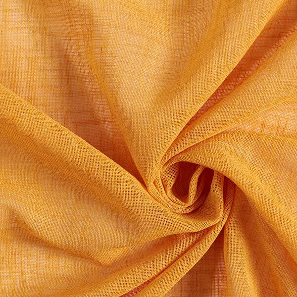 Gardinenstoff Voile Ibiza 295 cm – currygelb | Reststück 50cm