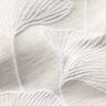 Dekostoff Jacquard gro&szlig;er Ginko &ndash; nebelgrau/elfenbein,  thumbnail number 5