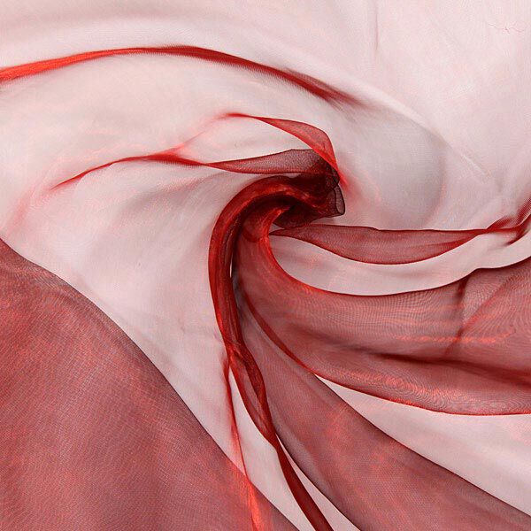 Organza – bordeauxrot | Reststück 100cm