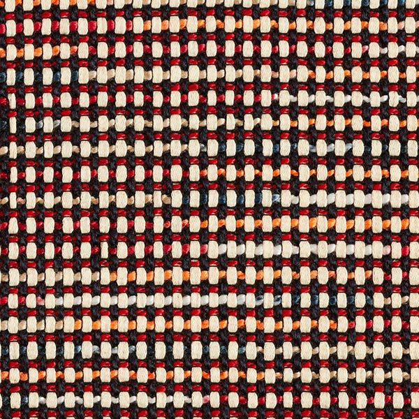 Grobes Leinwandgewebe Kästchen – marineblau/rot, image number 1
