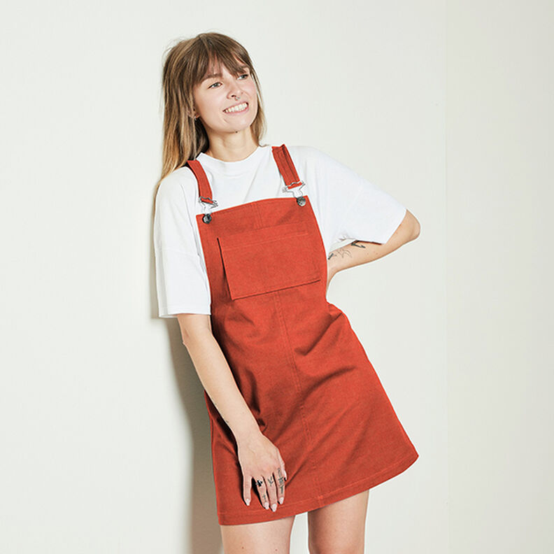 Babycord Uni – terracotta,  image number 7