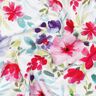 Baumwolljersey Sommerblüten Digitaldruck – weiss/intensiv pink,  thumbnail number 2