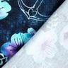 Baumwolljersey Maritime Blossoms | Glitzerpüppi  – nachtblau/eisblau,  thumbnail number 4