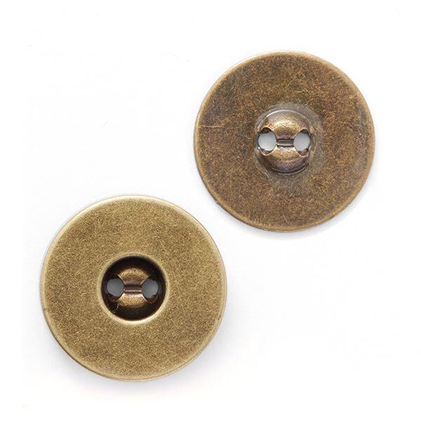 Magnetknopf [  Ø18 mm ] – altgold metallic,  image number 2