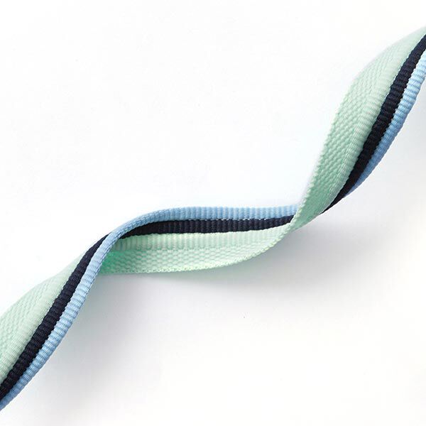 Paspelband Trio [ 15 mm ] – hellblau/mint,  image number 1