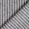 Leinen-Baumwoll-Mix breite Streifen – schwarz/weiss,  thumbnail number 4