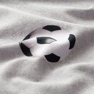 Baumwolljersey Fußball Digitaldruck – grau, 