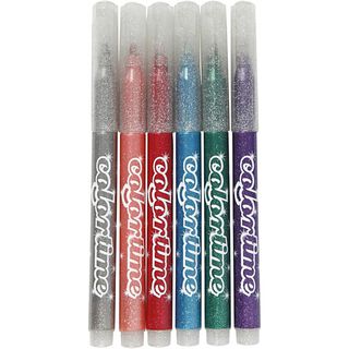 Colortime Glitter Marker [6Stück ], 