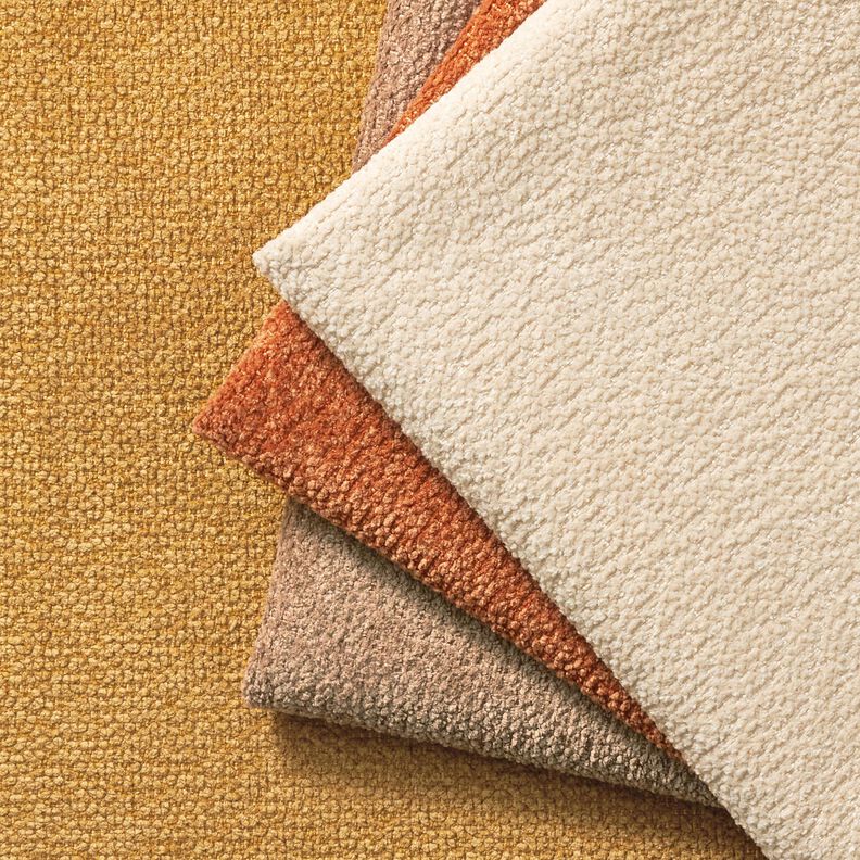 Polsterstoff weicher Flor – senf,  image number 4