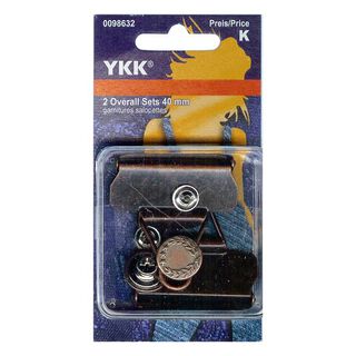 Overall Verschlüsse Set 3 – braun | YKK, 