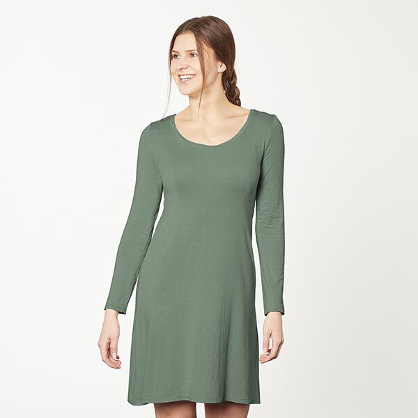 Baumwolljersey Medium Uni – oliv | Reststück 100cm