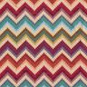 Dekostoff Gobelin Chevron – hellbeige/karminrot,  thumbnail number 1