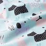 Baumwollstoff Cretonne abstrakte Hunde – himmelblau/rosé,  thumbnail number 2