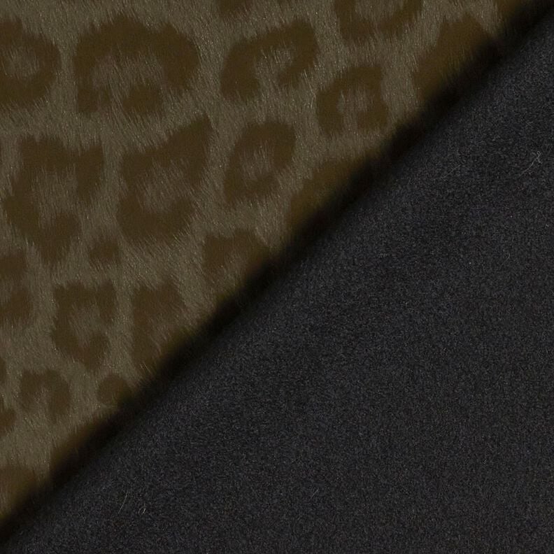 Beschichteter Hosenstoff angeraut Leoprint – khaki,  image number 4