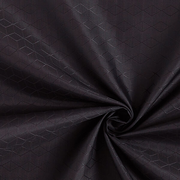 Futterstoff Zick-Zack Rauten – schwarz, image number 3