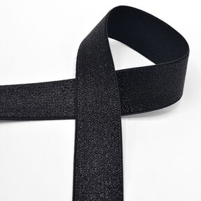 Elastikband Metallic [40 mm] – schwarz, 