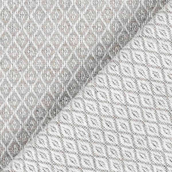 Möbelstoff Jacquard Miniraute – hellgrau | Reststück 50cm