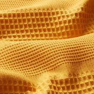 Waffelpiqué Querstreifen – ockergelb, 