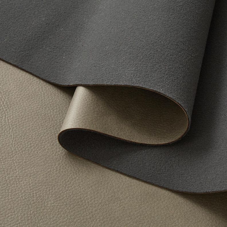 Polsterstoff Lederoptik bedruckt – grau,  image number 4