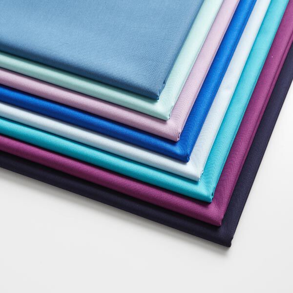 Baumwollpopeline Uni – jeansblau | Reststück 50cm