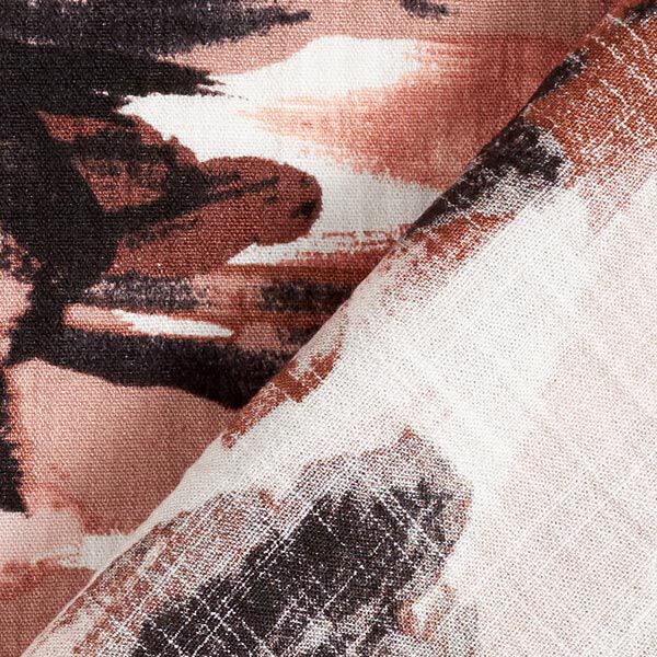 Kleider- und Blusenstoff Pinselstriche – terracotta, image number 5