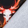 French Terry Panel Feuerhirsch | Glitzerpüppi – schwarz/orange,  thumbnail number 4
